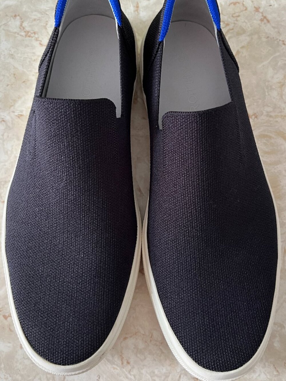 Rothy's Men's Sz 12 Original Slip On Sneaker in Black - Picture 2 of 13